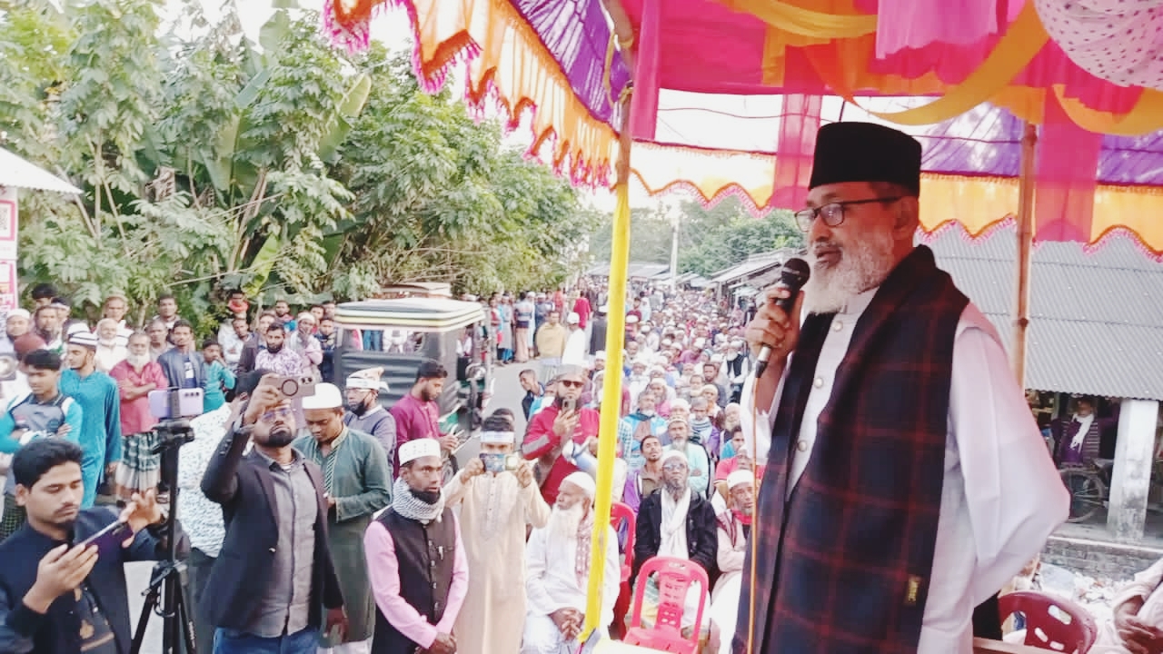 আশাশুনির আনুলিয়ায় এমপি প্রার্থী রবিউল বাশারের নির্বাচনী প্রচারনা,শোডাউন ও পথসভা
