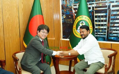 রাসিক প্রশাসকের সঙ্গে জাপানের ব্যবসায়ী প্রতিনিধি দলের সৌজন্য সাক্ষাৎ