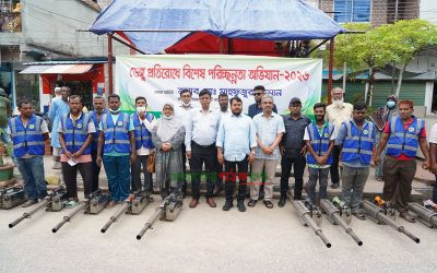 ডেঙ্গু প্রতিরোধে রাসিকের বিশেষ পরিচ্ছন্নতা অভিযান ও ফগার স্প্রে কার্যক্রম শুর