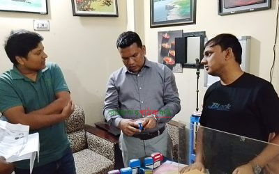 বাগমারার সাফল্য ডায়াগনস্টিক সেন্টারে ভ্রাম্যমান্য আদালত পরিচালনা