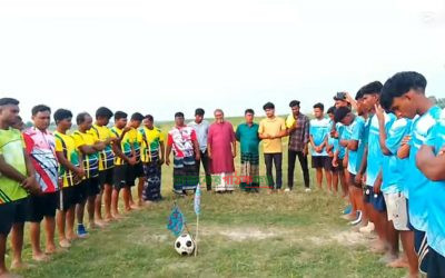 লক্ষীনগরে বিবাহিত-অবিবাহিত প্রীতি ফুটবল টুর্নামেন্ট, জয়ী অবিবাহিত একাদশ